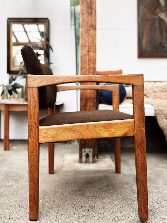 Vintage Walnut Arm Chair