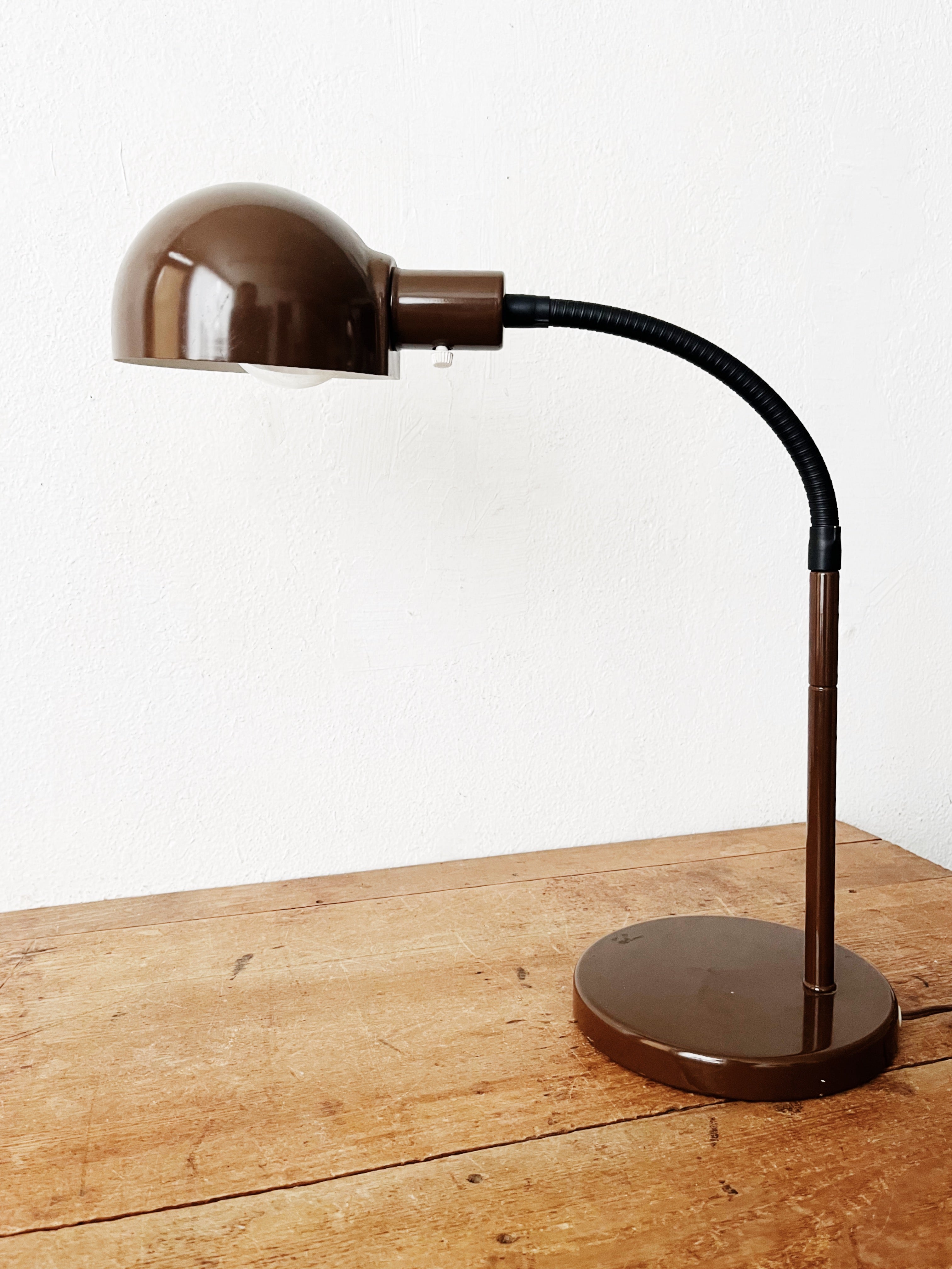 Mid Century Enamel Lamp