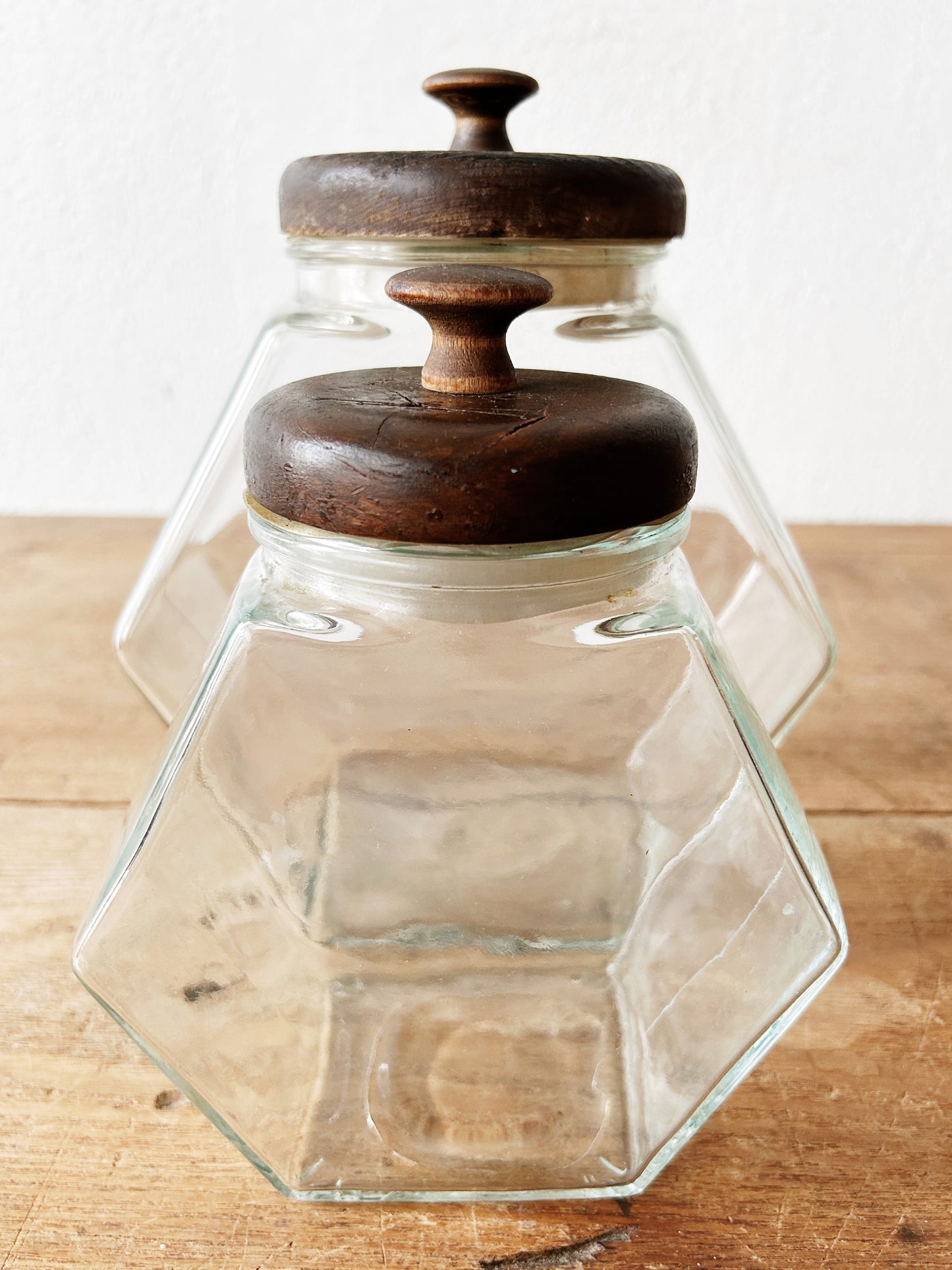 Vintage Glass Canister Set