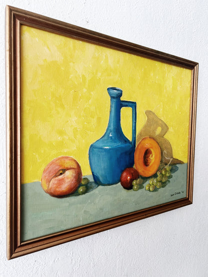 Vintage Signed, Original Framed Still Life Painting