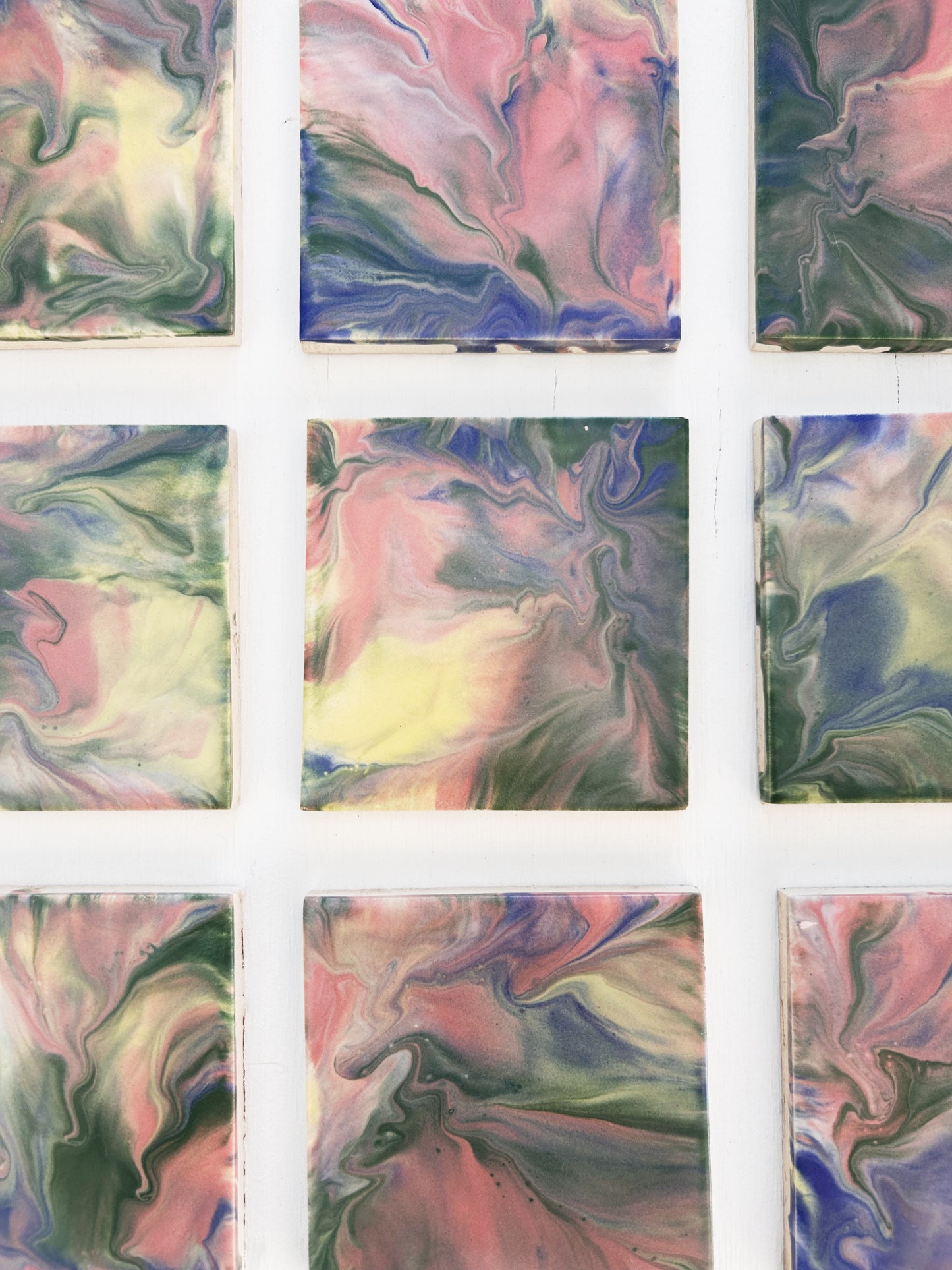 Set of Vintage Handmade Pratt and Larson Tiles