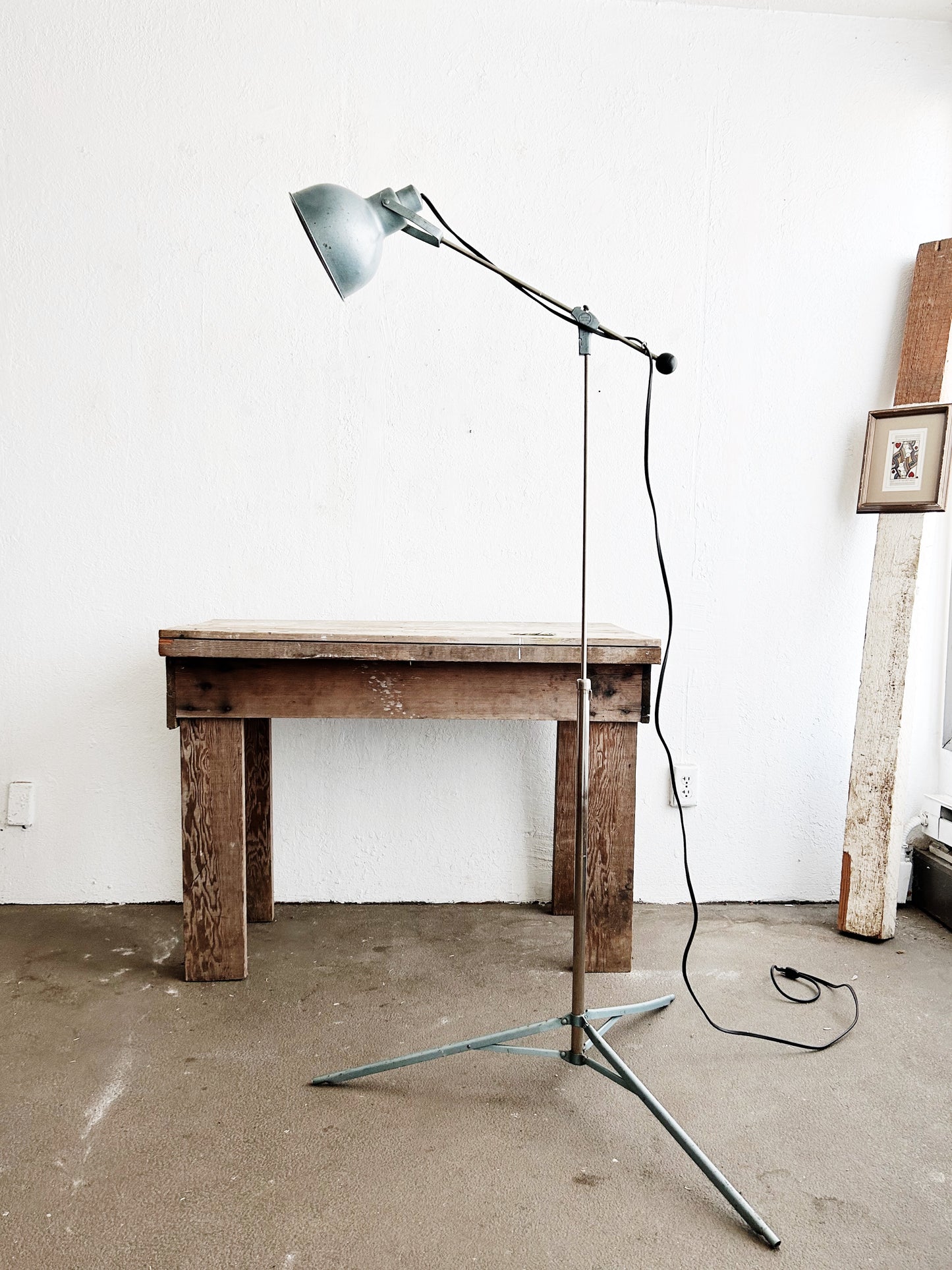 Mid Century Bretford Tripod Articulating Lamp