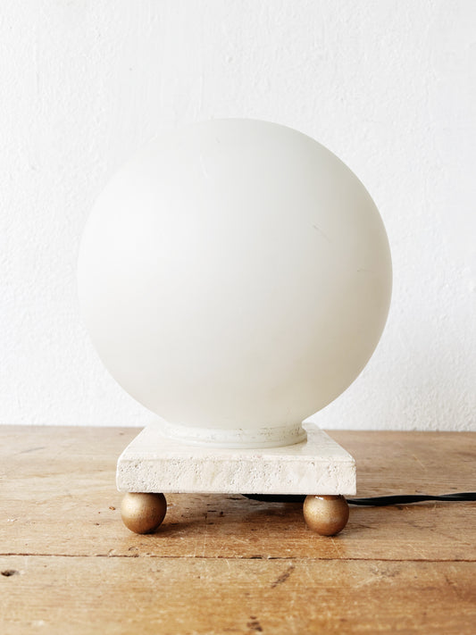 Vintage Travertine Pieced Table Lamp