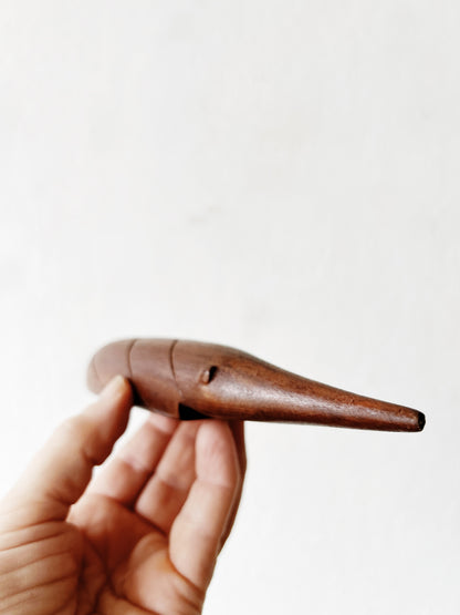 Handmade Teak Aardvark