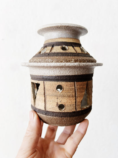 Vintage Stoneware Luminary