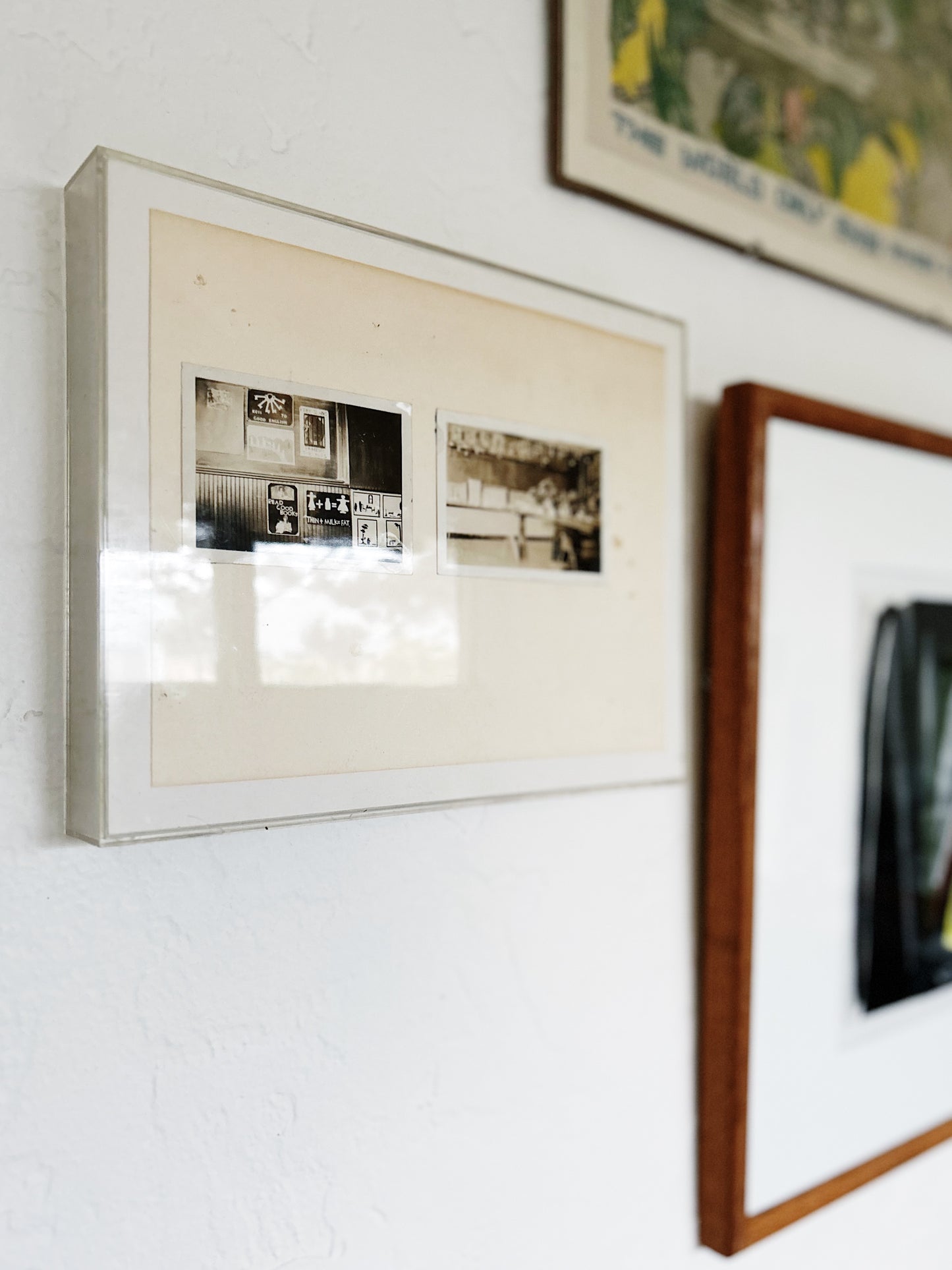 Framed Pair of Quirky Found Photos