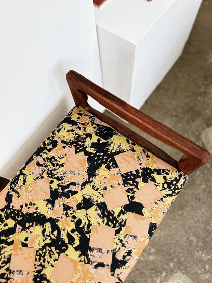 Upholstered Bench in Vintage Marimekko