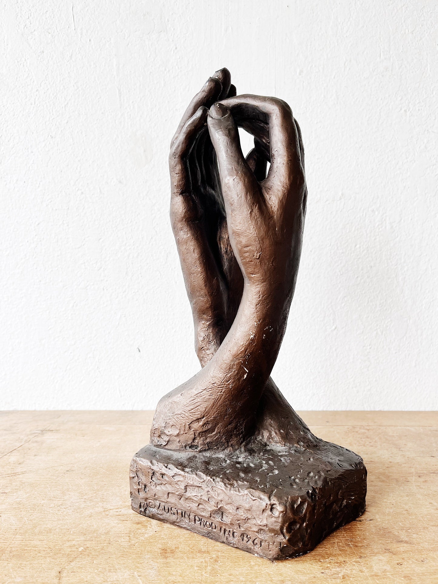 Vintage Hands Sculpture