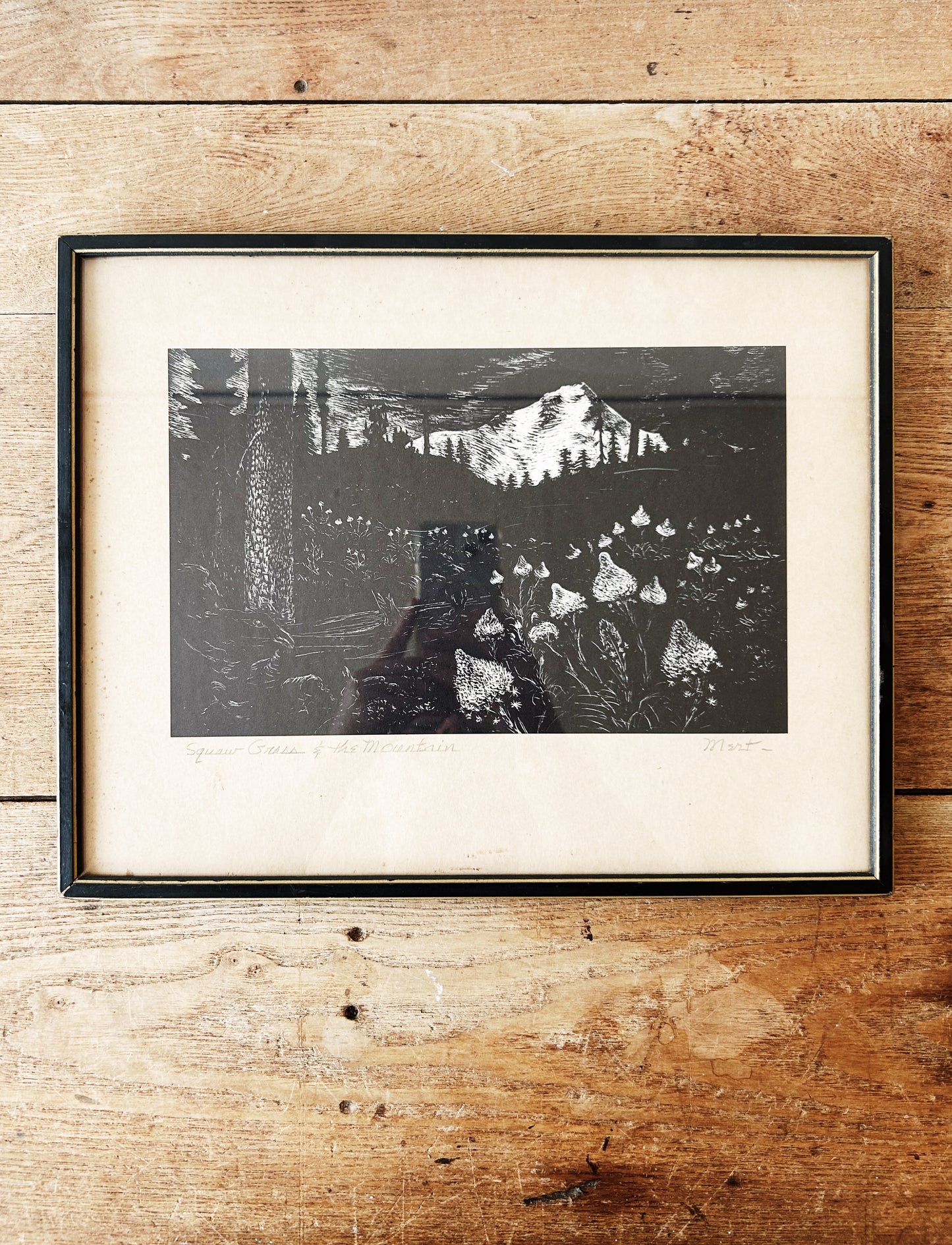 Antique Landscape Etching
