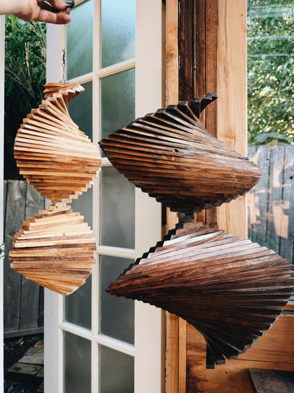 Giant Vintage Spinning Wood Whirligig