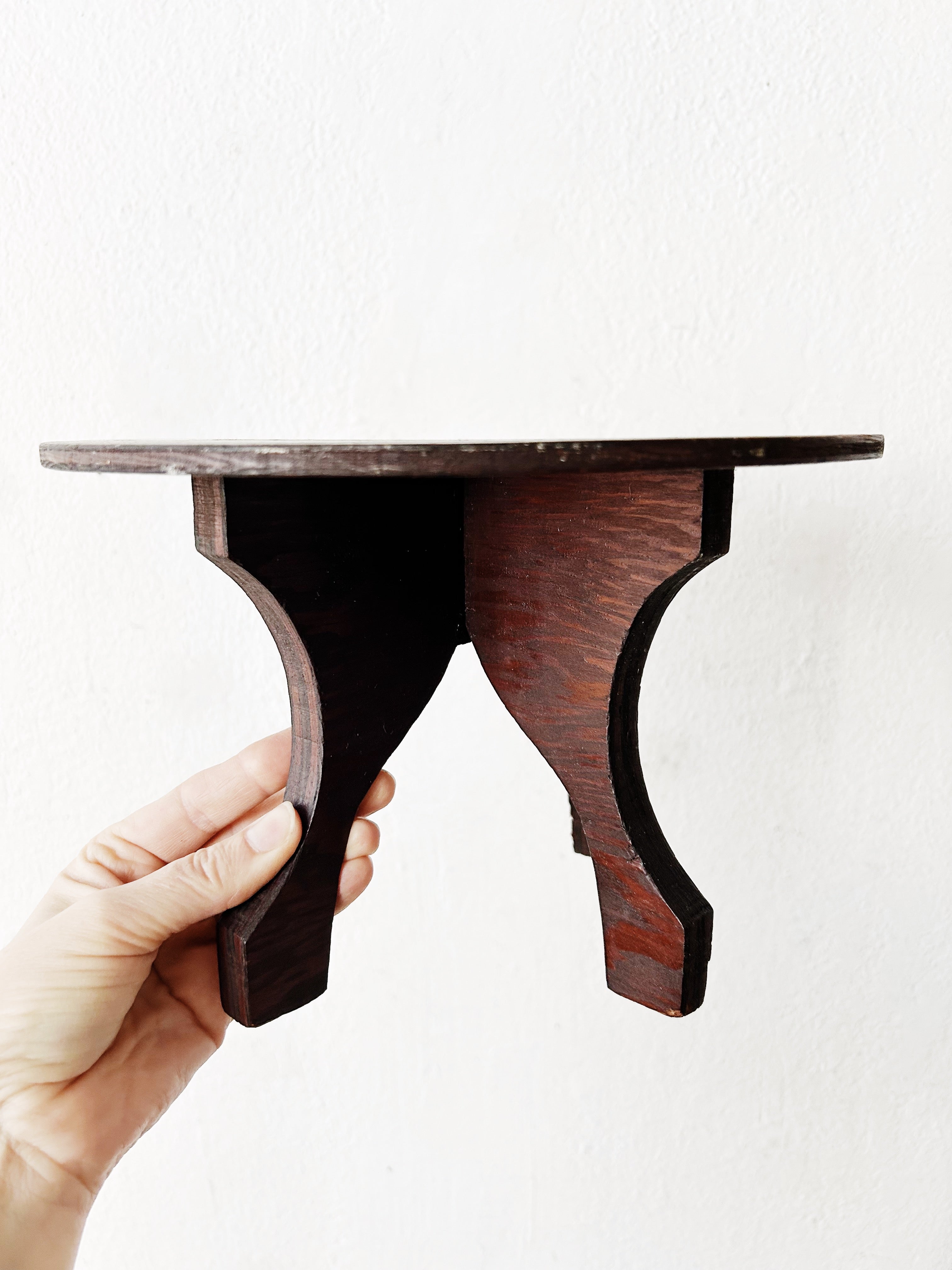 Vintage Handmade Wood Stand - Thumbnail 2