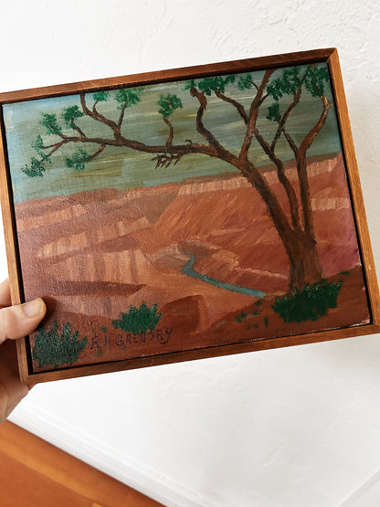 Vintage Framed Landscape