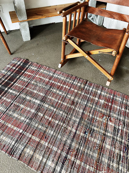 Vintage Cotton Rag Rug