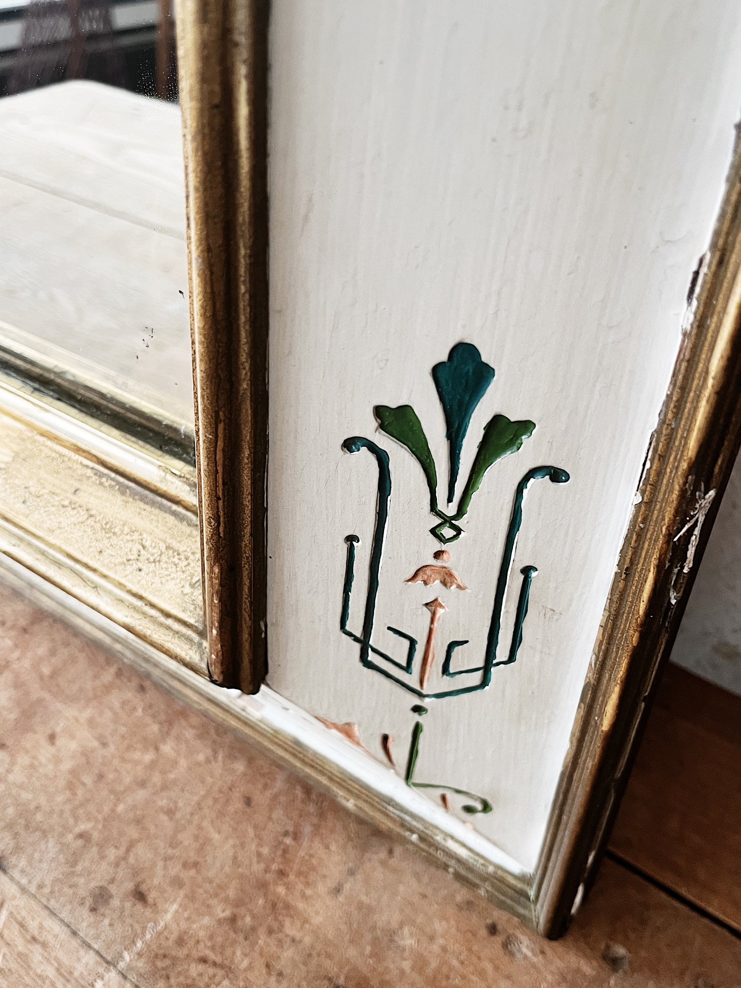 Handpainted Vintage Mirror