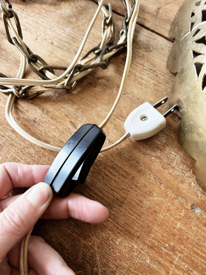 Vintage Brass Pendant Light