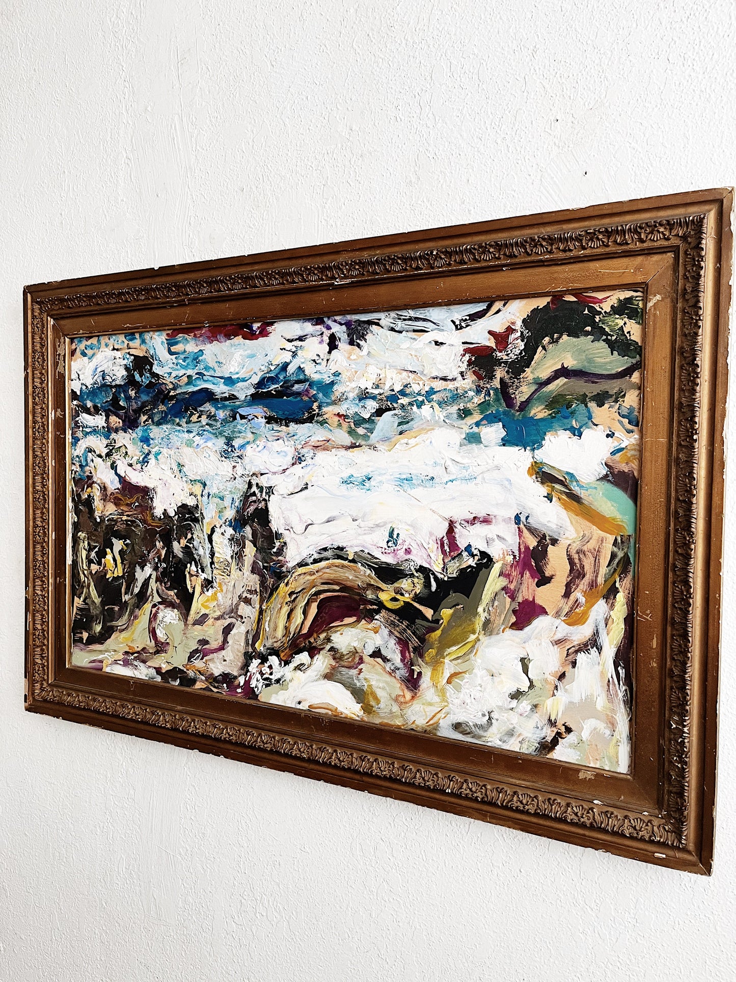 Vintage Abstract Expressionist Painting