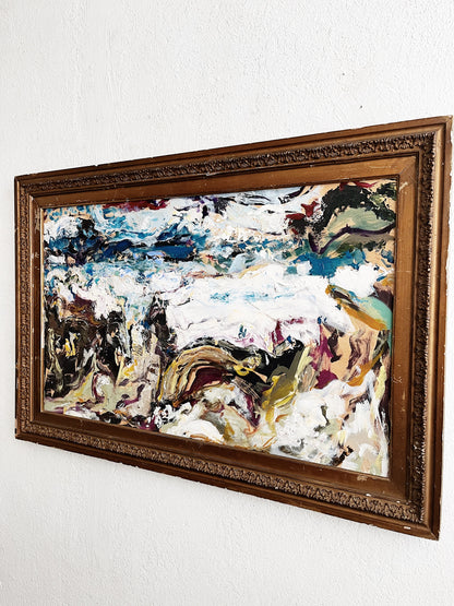 Vintage Abstract Expressionist Painting