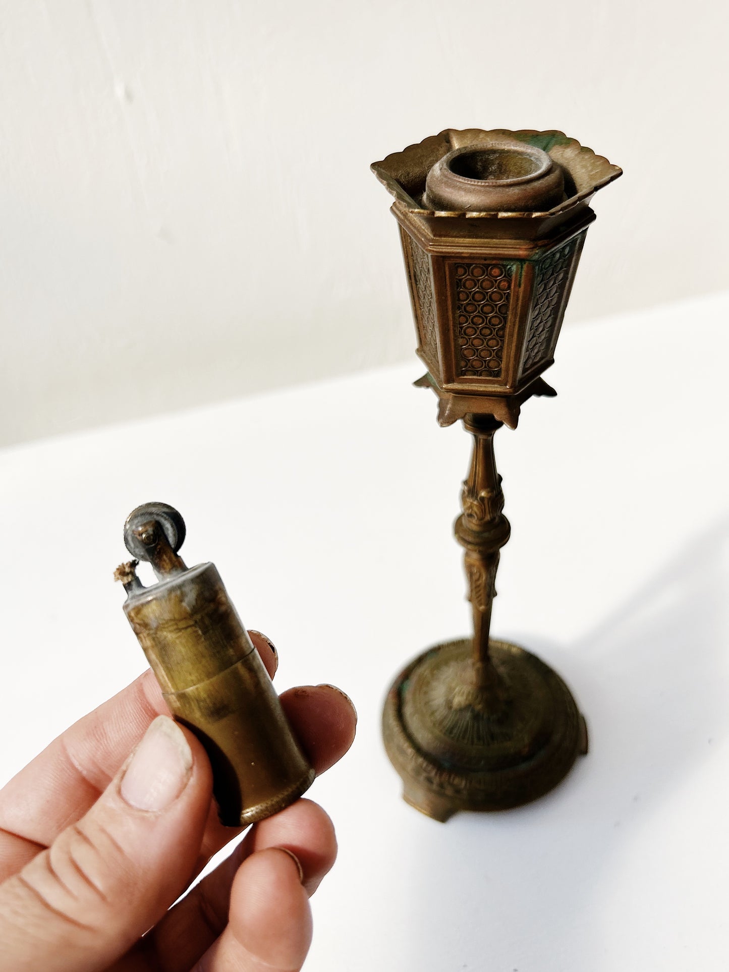Antique Erhard & Sohne Candlestick Lighter