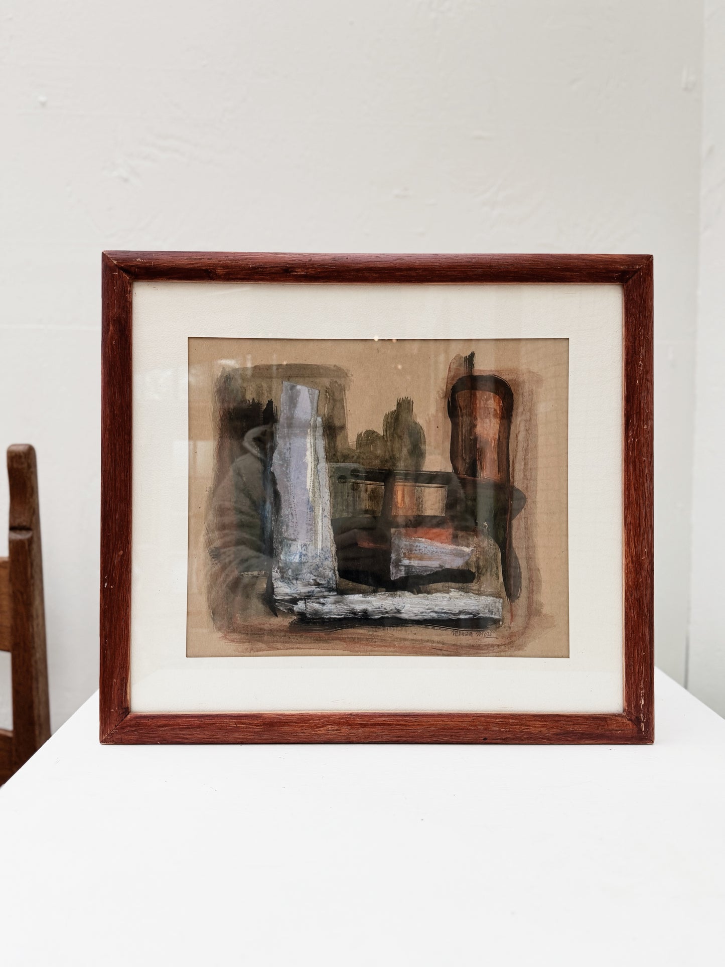 Vintage 1970s Abstract Landscape Painting