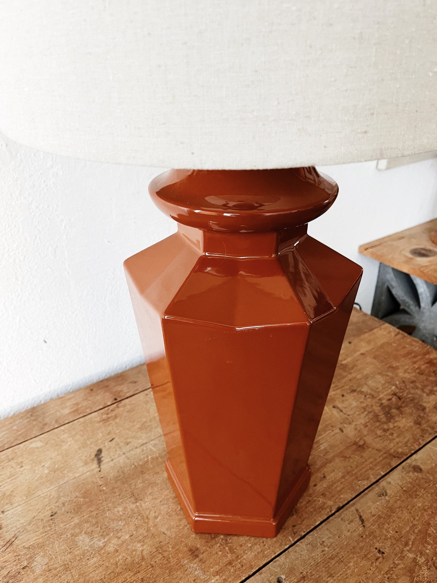 Large Vintage Ceramic Lamp