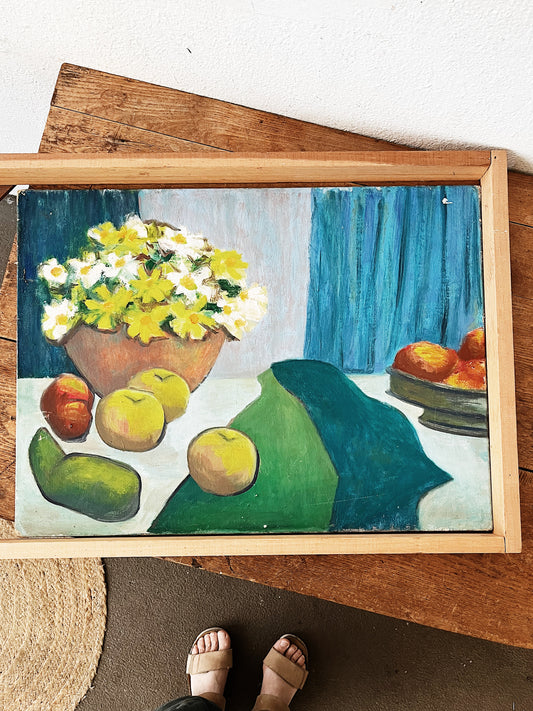 Vintage Fauvist Still Life Painting