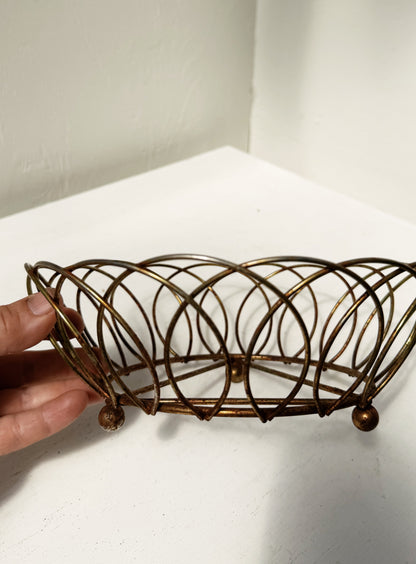 Vintage Brass Wire Bowl