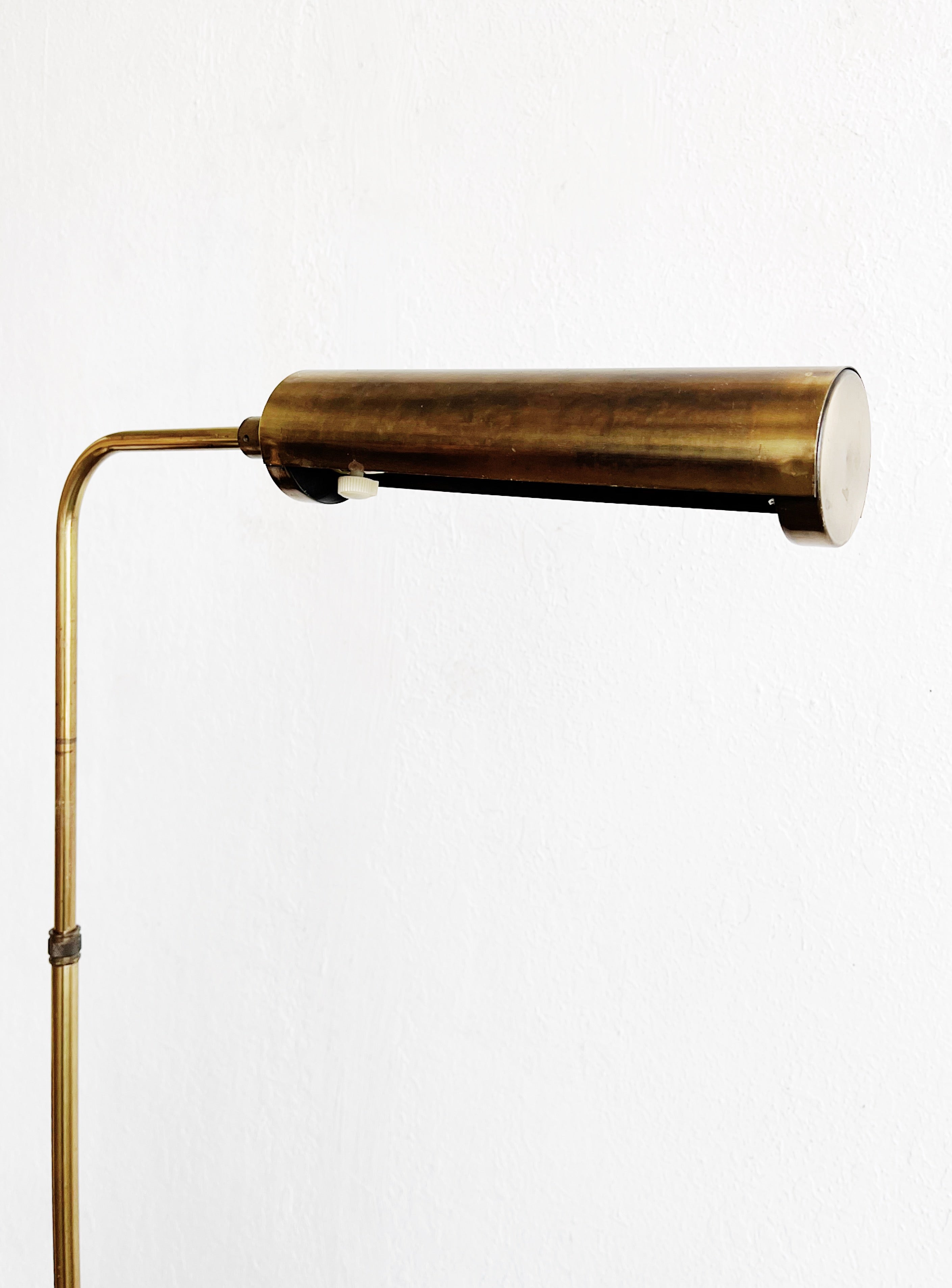 Vintage Minimalist Brass Floor Lamp