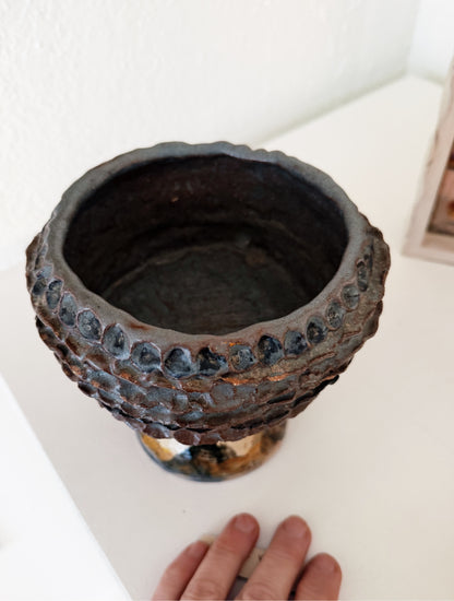 Handmade Pinched Pedestal Dish