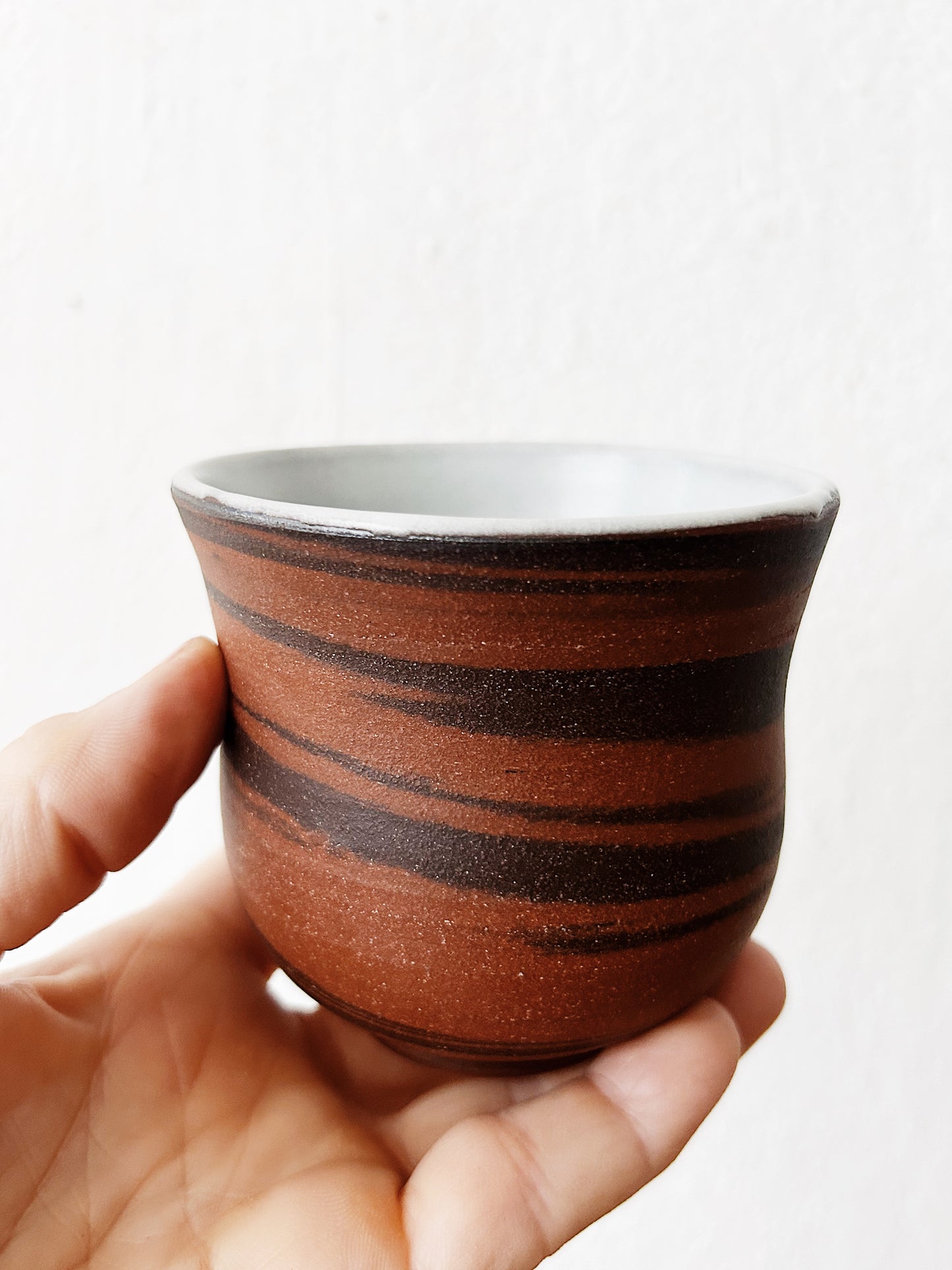 Trio of Handmade Stoneware Cups