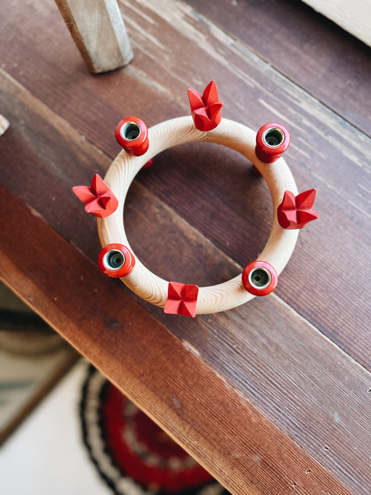 Vintage German Advent Candle Ring