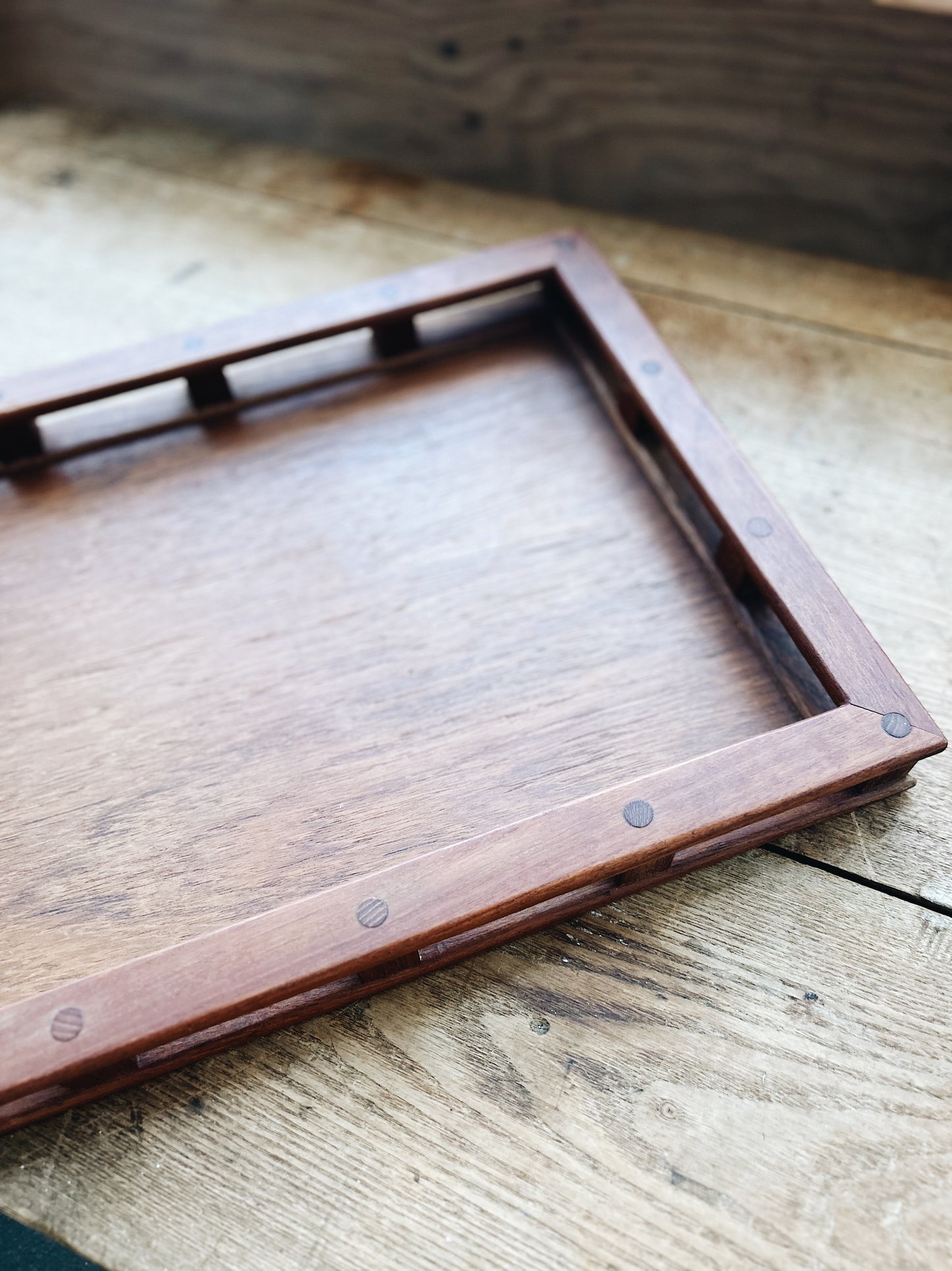 Vintage Teak Serving Tray