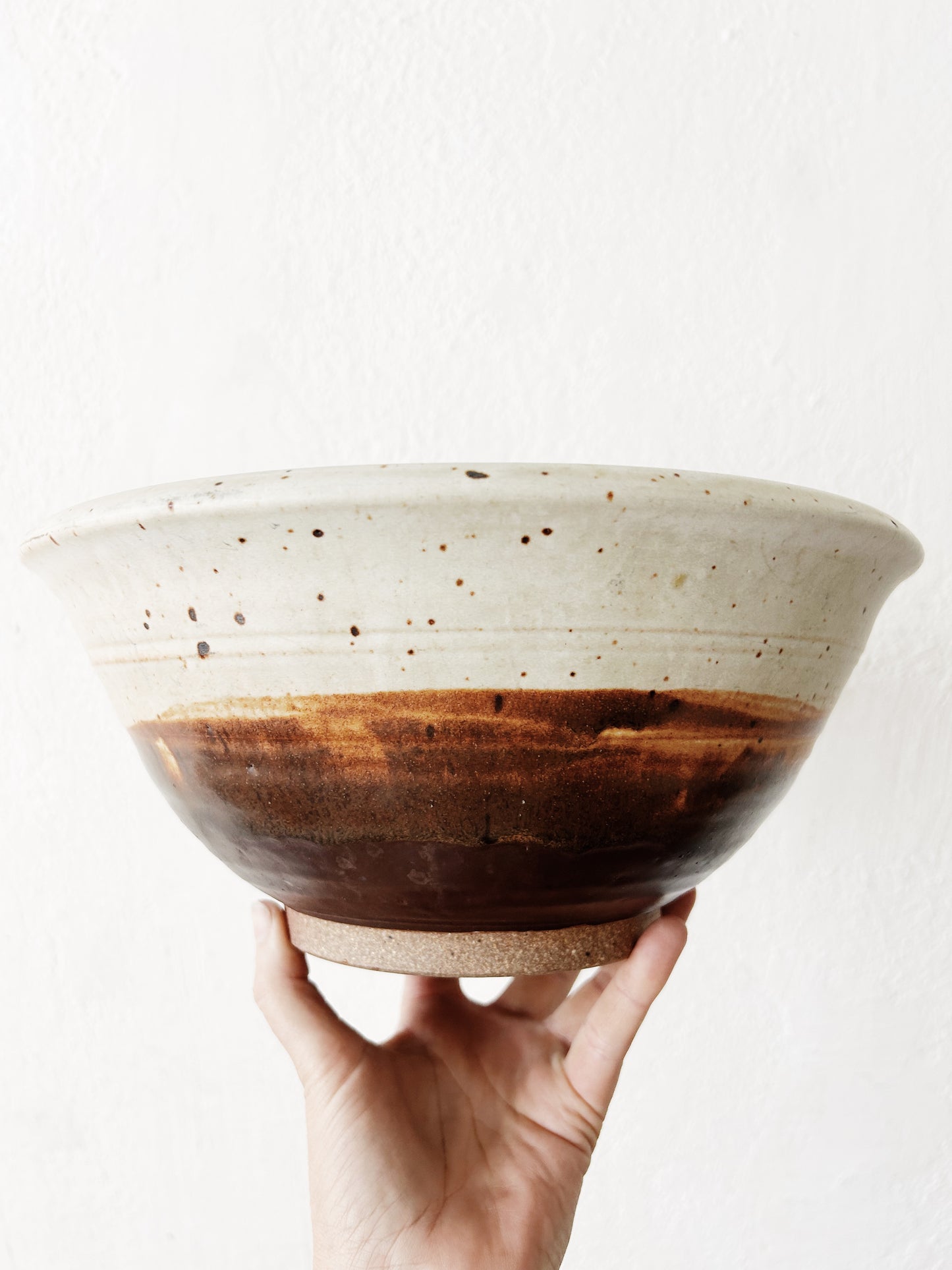 Large Vintage Pottery Serving  Bowl