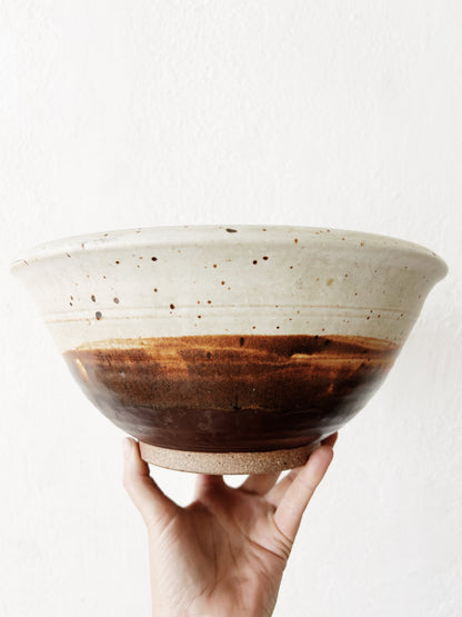 Large Vintage Pottery Serving  Bowl