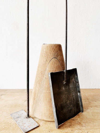 Pair Hand Forged Fireplace Tools