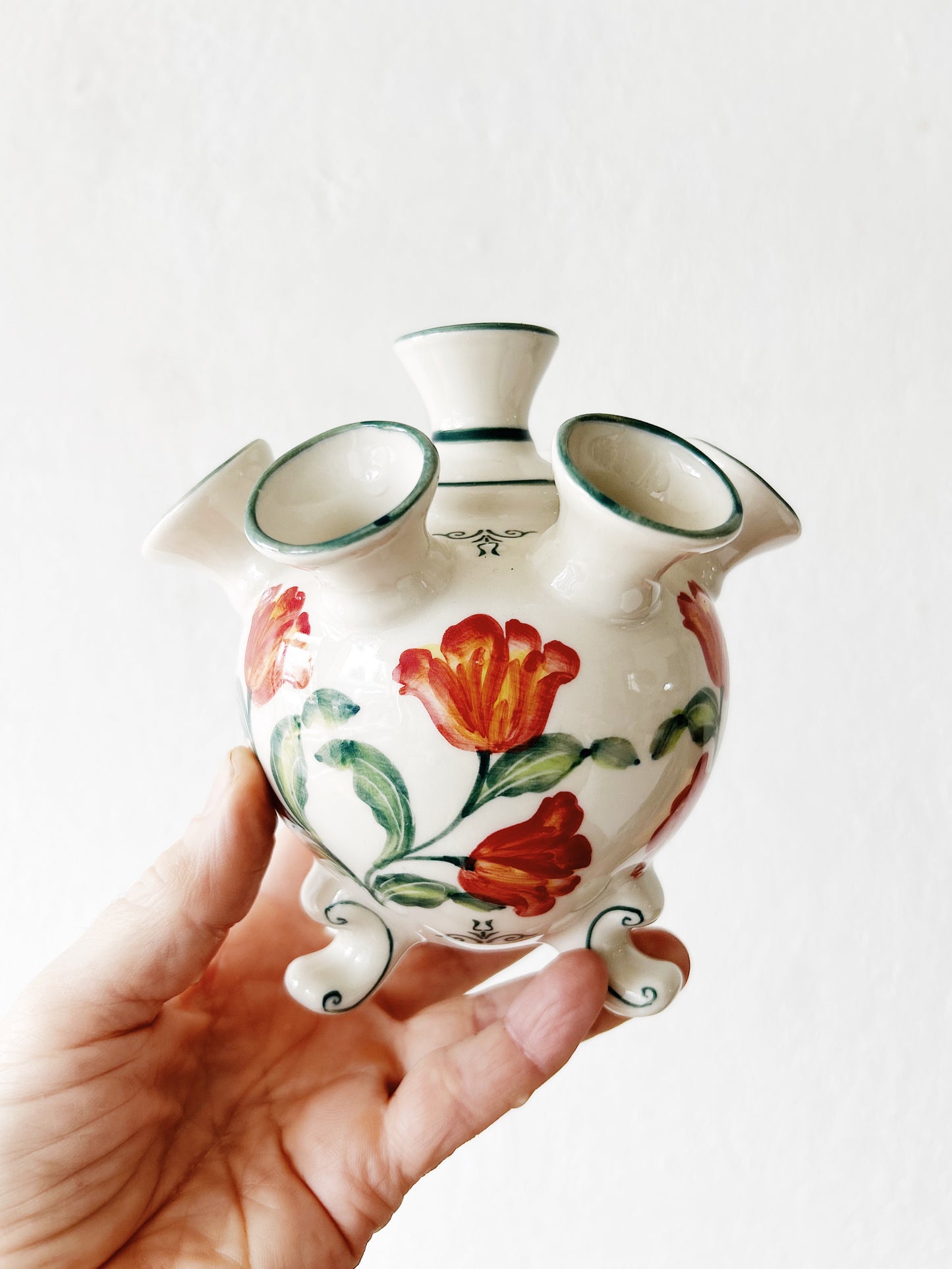 Antique Delft Tulip Vase