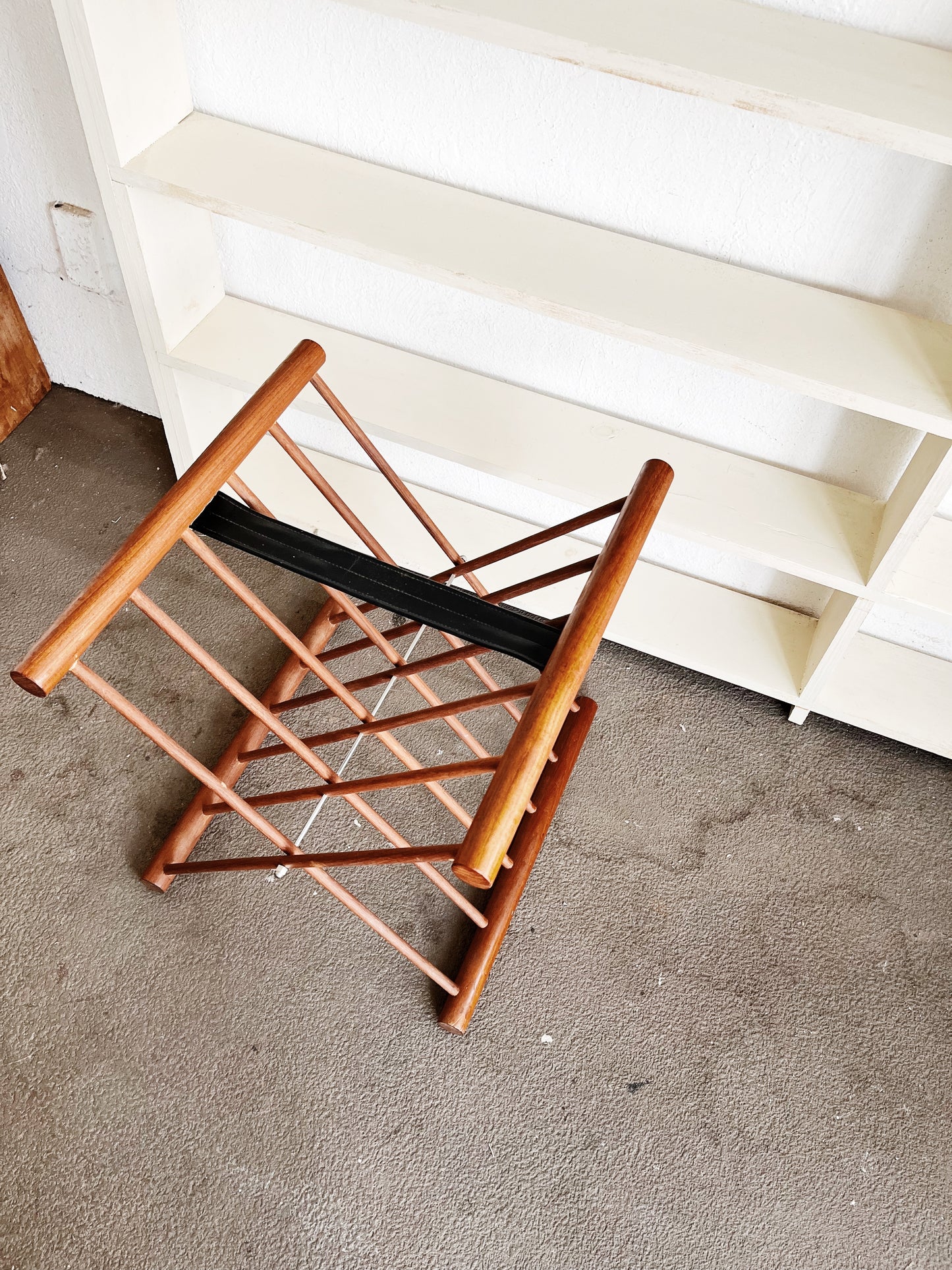 Mid Century Teak Folding Rack