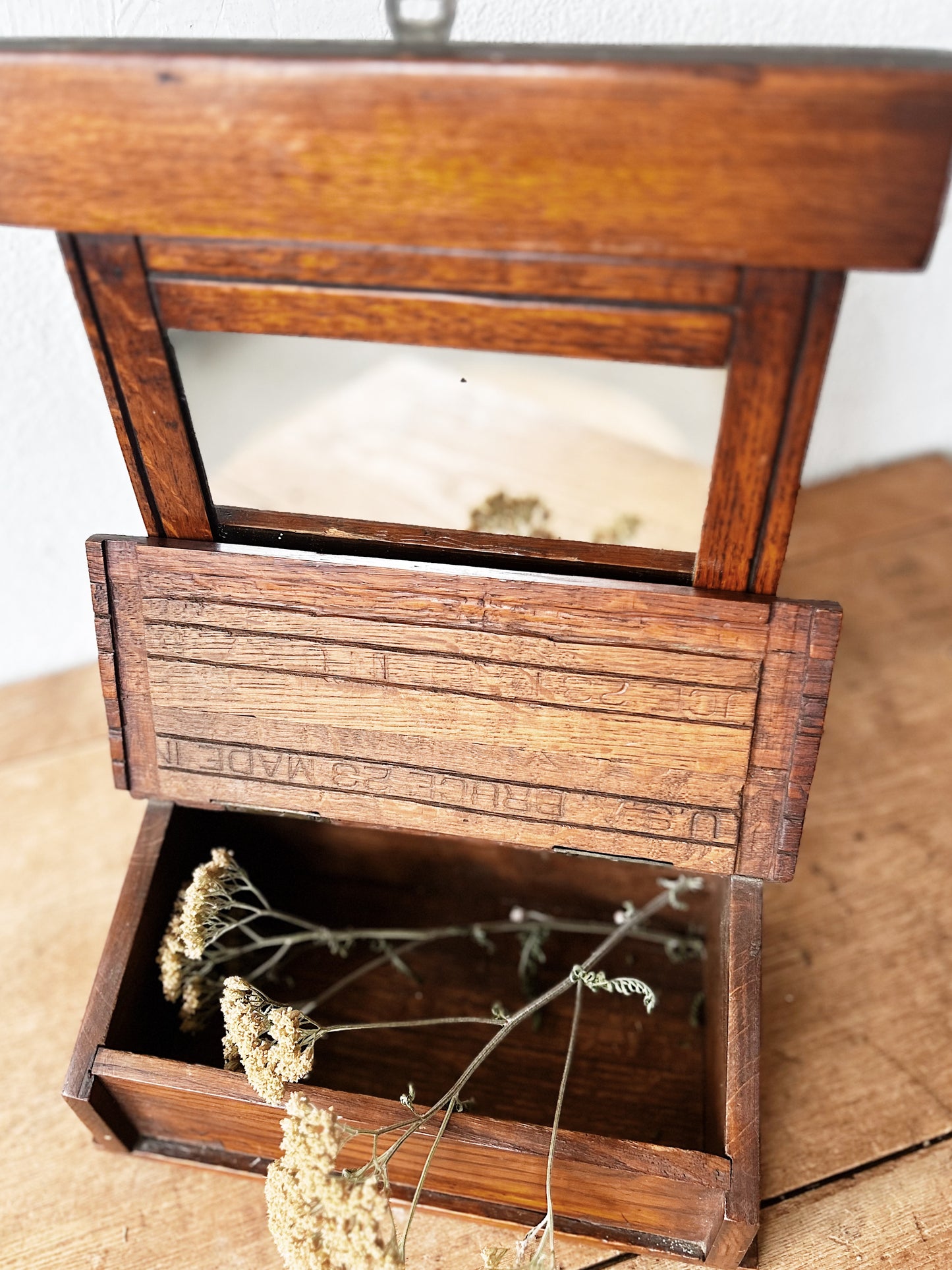 Primitive Mirrored Cabinet