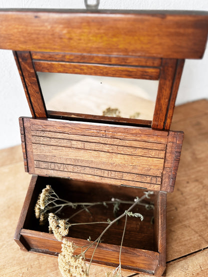 Primitive Mirrored Cabinet