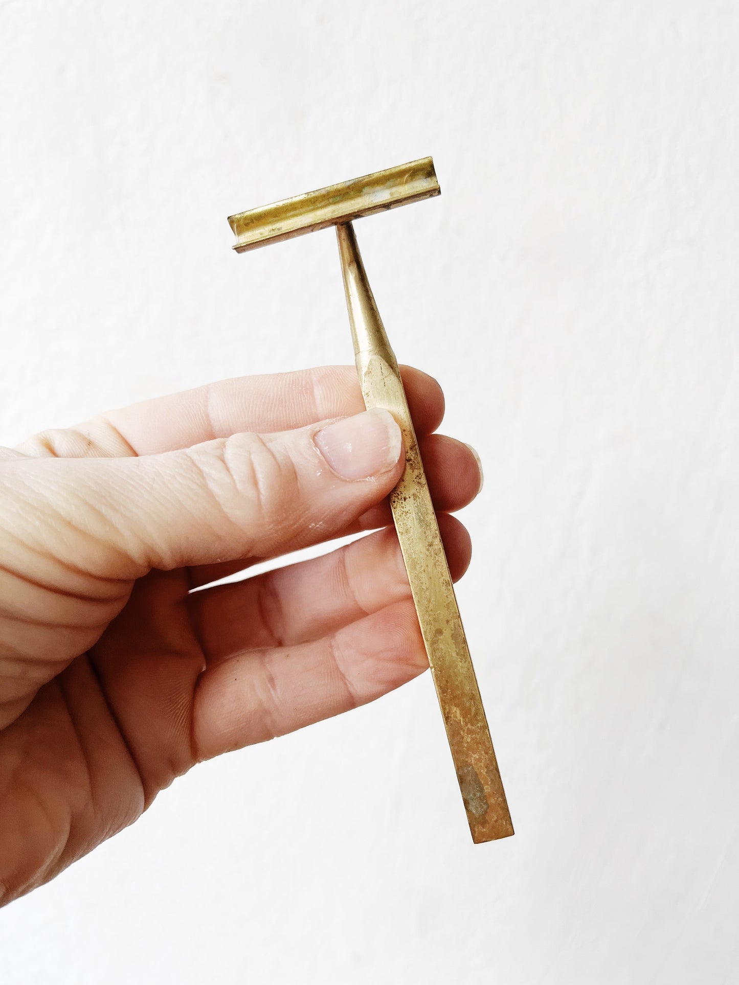 Vintage Brass Shaving Set