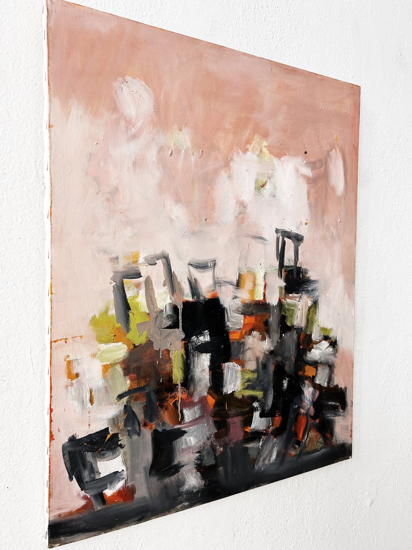 Original Vintage Abstract Painting