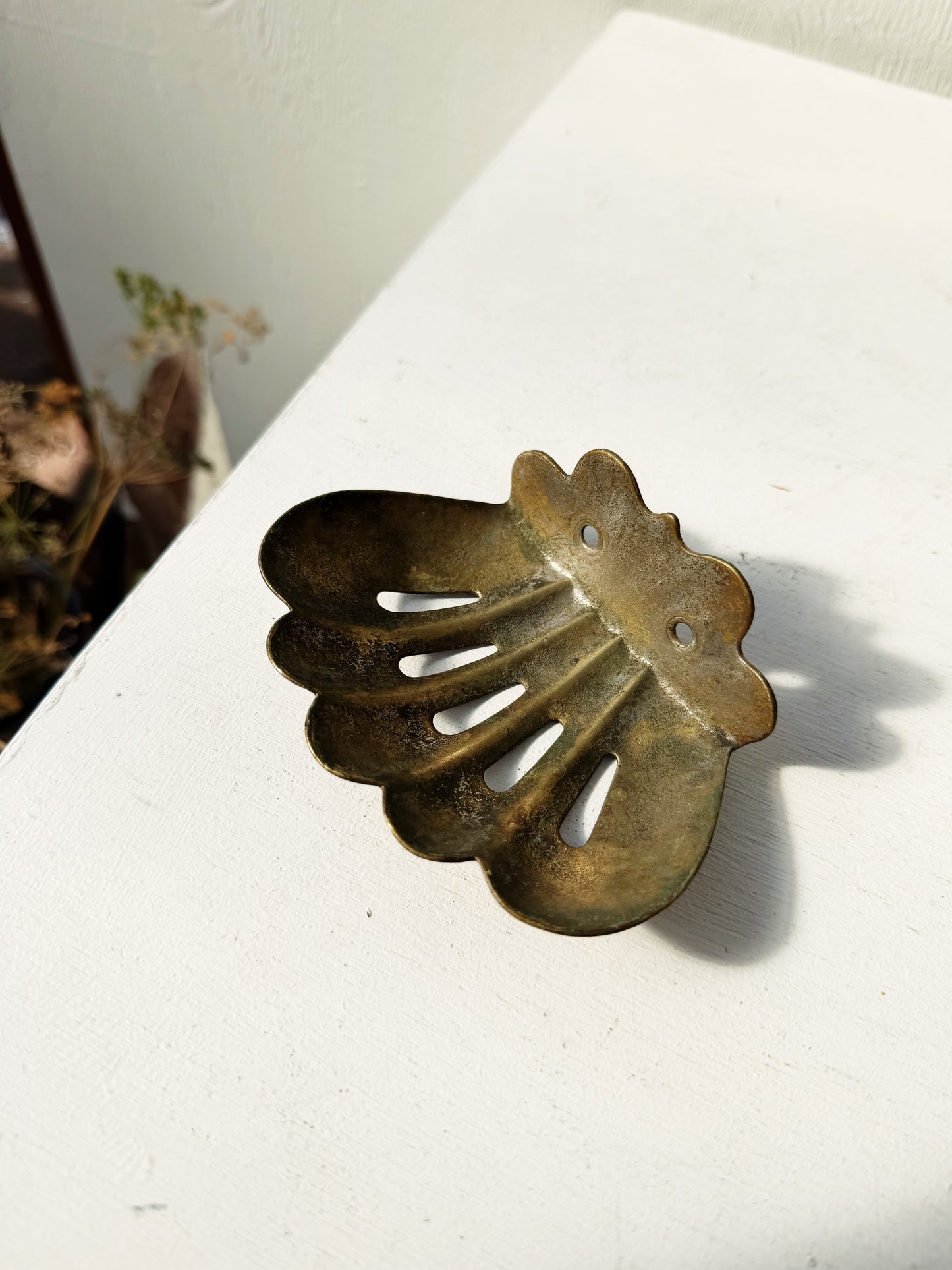 Brass Plated Shell Dish