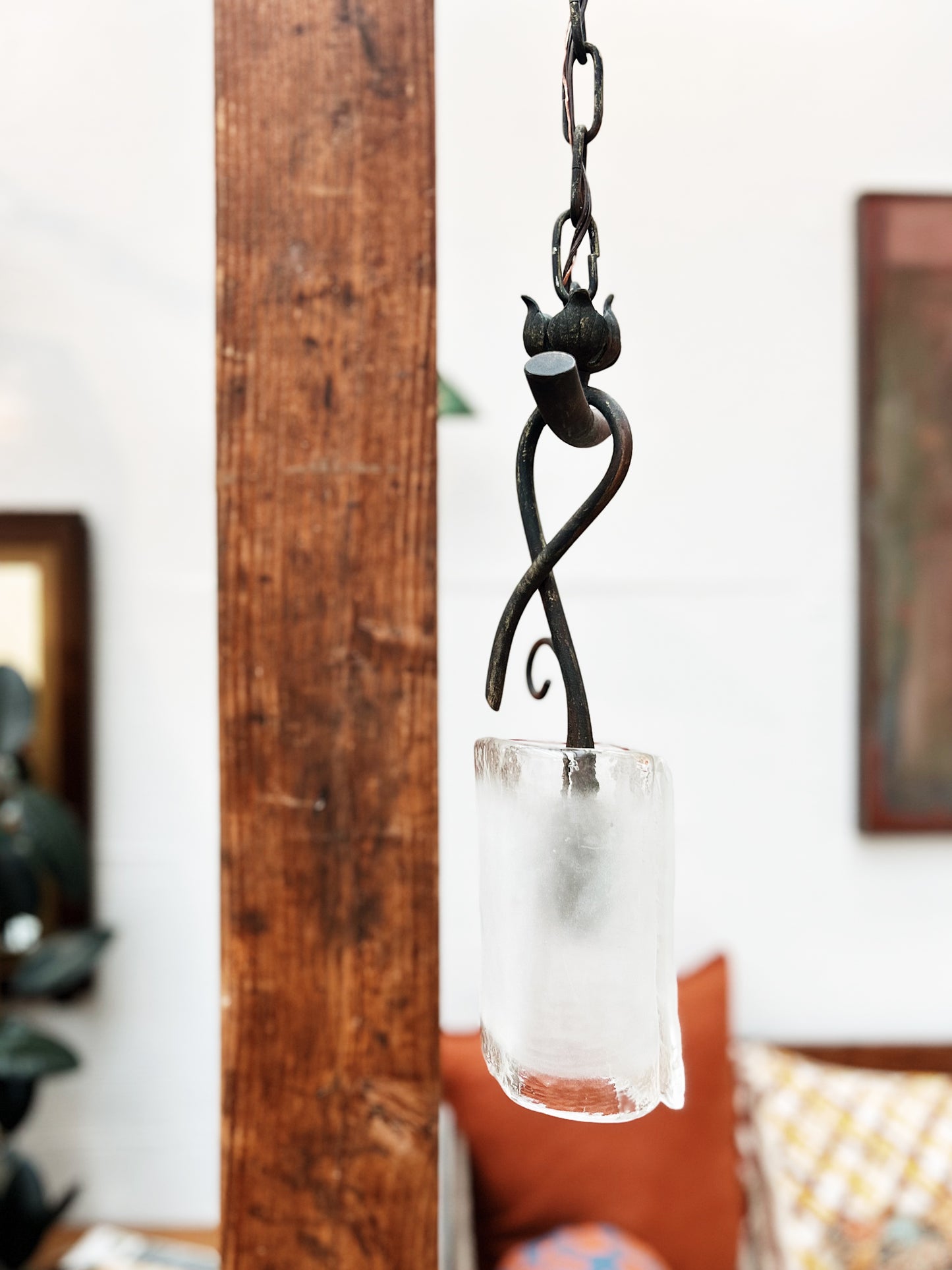 Blown Glass Pendant Lamp