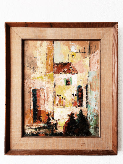 Mid Century Oil Painting