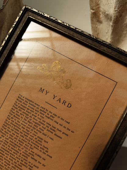 Antique Framed Poem