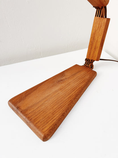 Handmade Articulating Wood Lamp