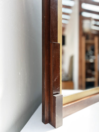 Mid Century Walnut Mirror