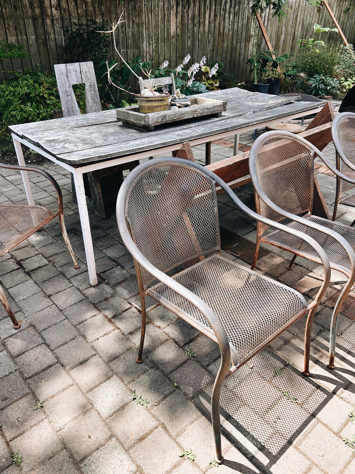 Vintage Mesh Patio Chair