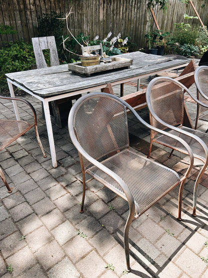 Vintage Mesh Patio Chair