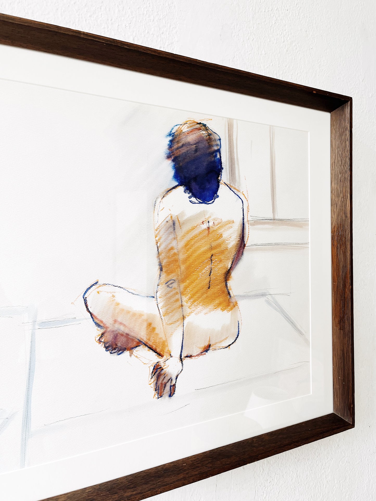 Original Figural Mixed Media Painting