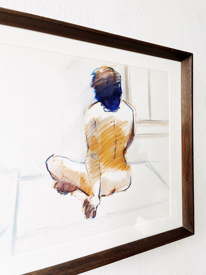 Original Figural Mixed Media Painting